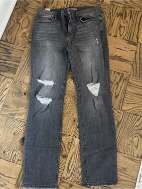 Joe's Jeans Men's Slim Straight Distressed Gray Jeans